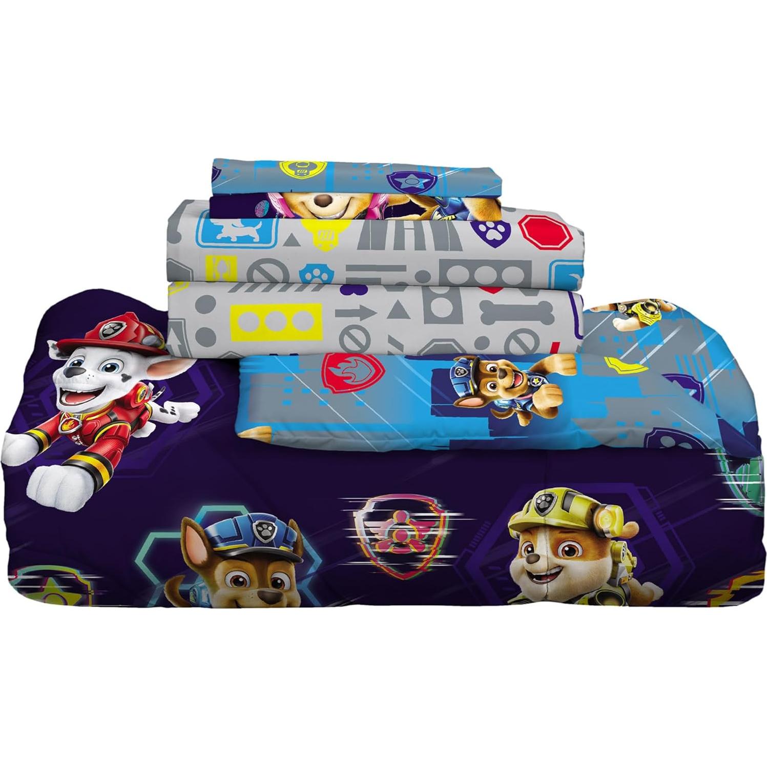 Juego de Ropa de Cama Paw Patrol Franco 7 Piezas Queen