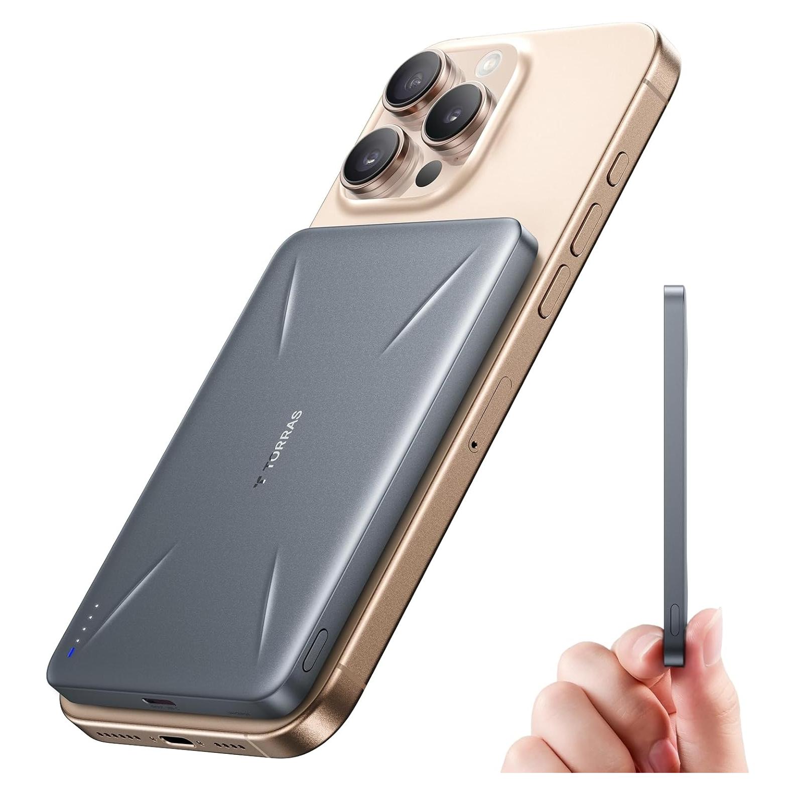 Cargador Portátil MagSafe TORRAS 5000mAh Carga Rápida