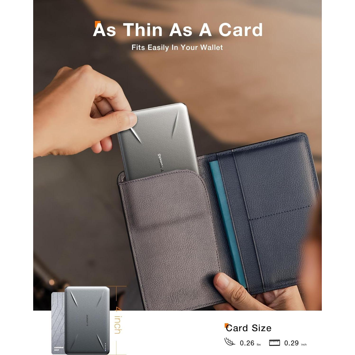 Cargador Portátil MagSafe TORRAS 5000mAh Carga Rápida