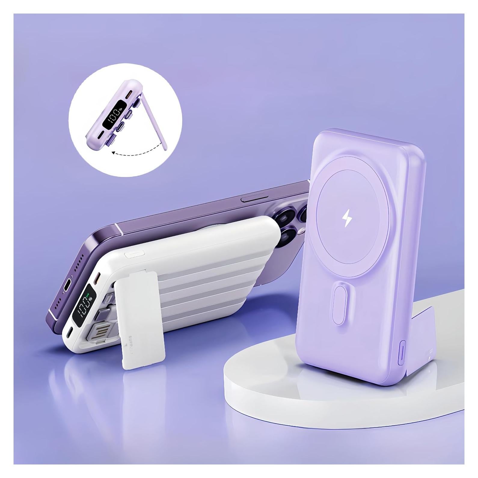 Banco de Energía Magnético RCHL 10000mAh Carga Rápida 22.5W