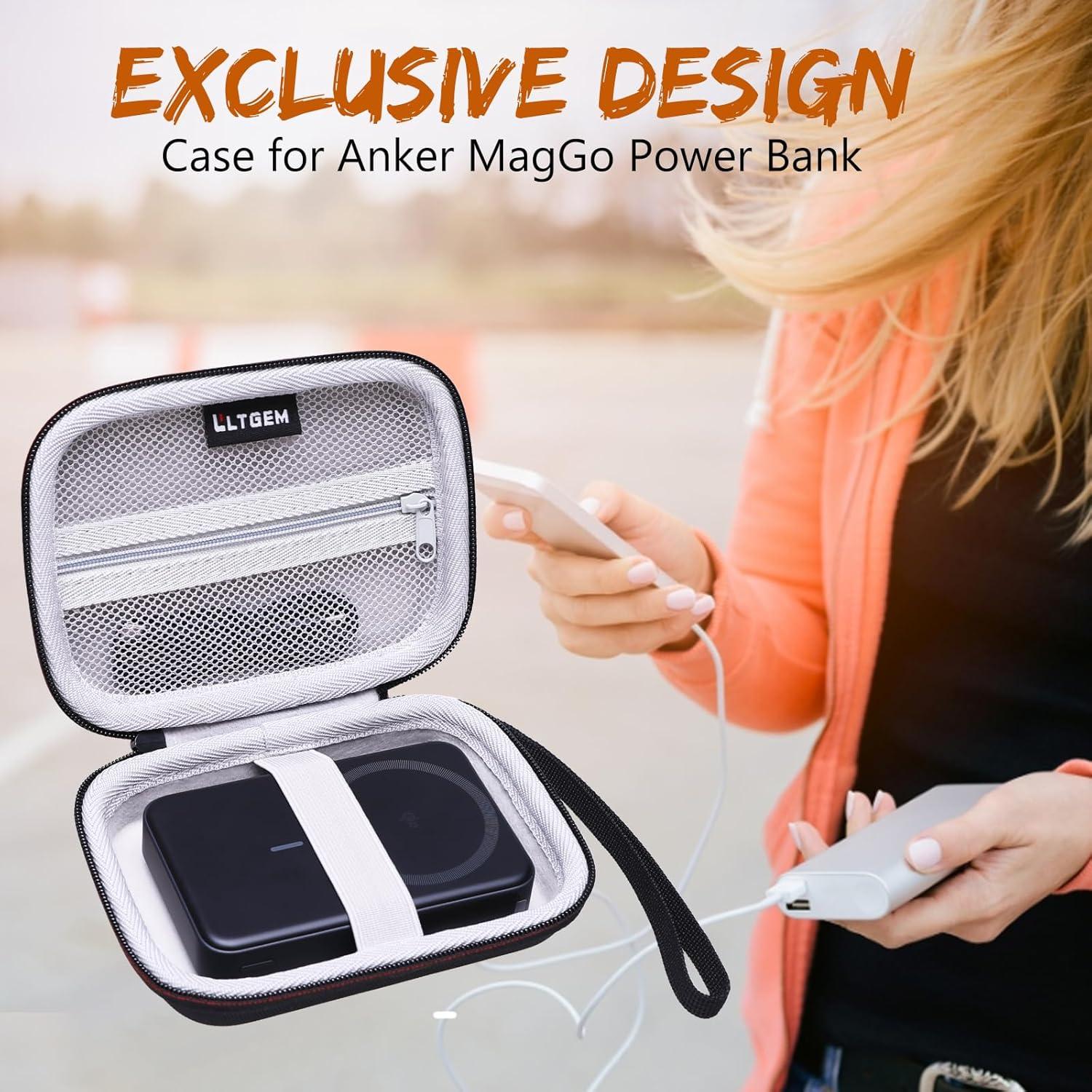 Funda LTGEM para Power Bank Anker MagGo 633/622/621/321 - Negro y Gris