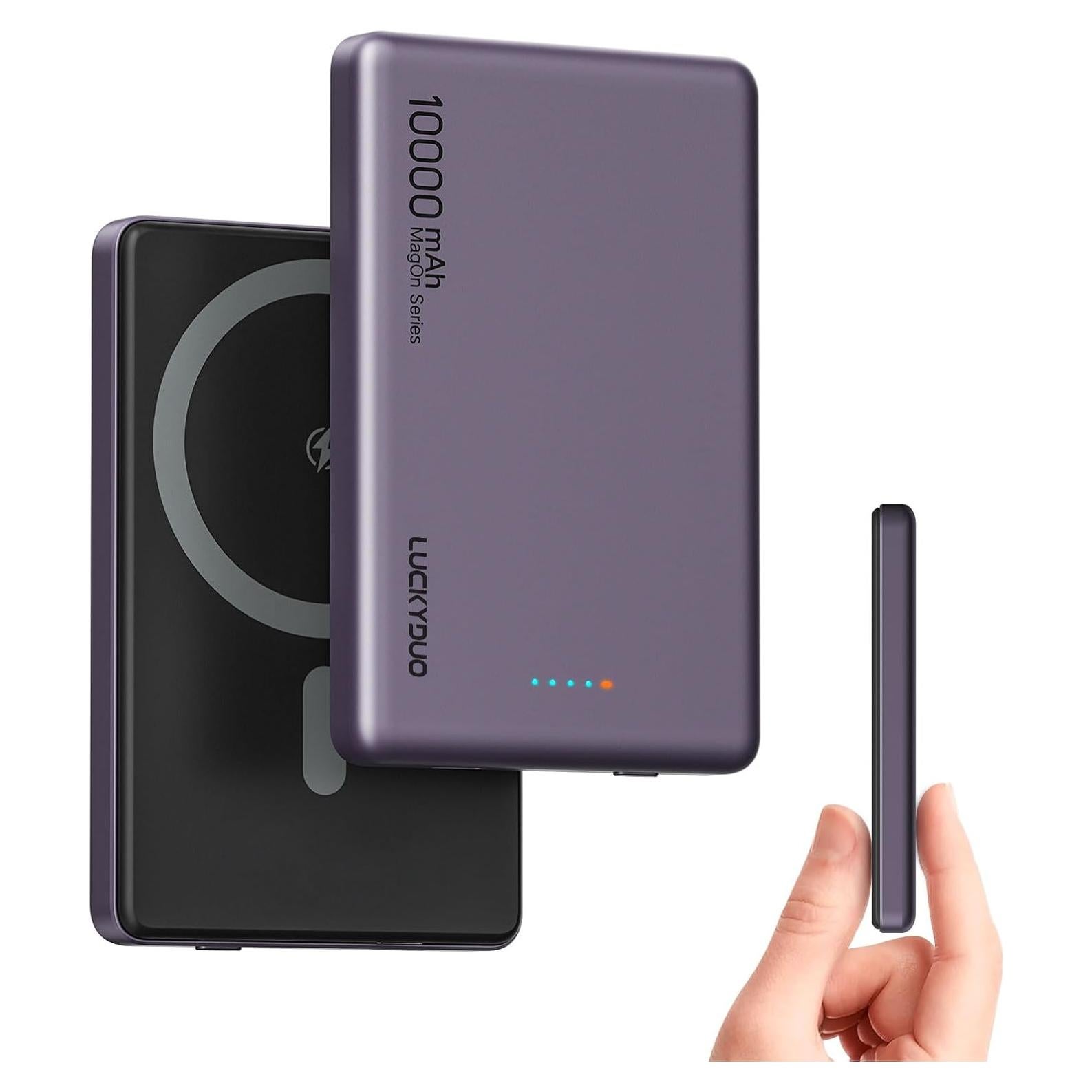 Cargador Portátil Magnético LUCKYDUO 10000mAh Inalámbrico 20W