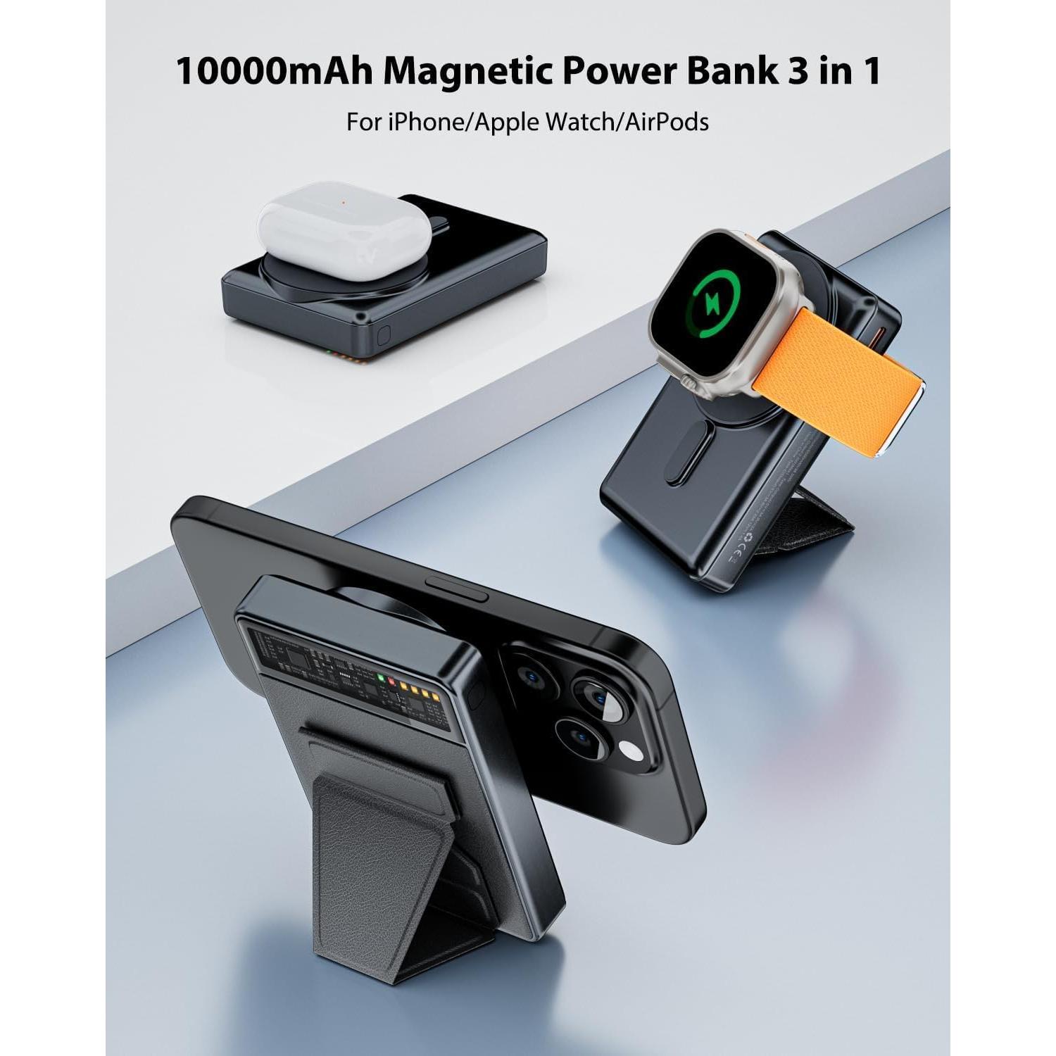 Batería Portátil KPON Magsafe 10000mAh Carga Rápida para Apple