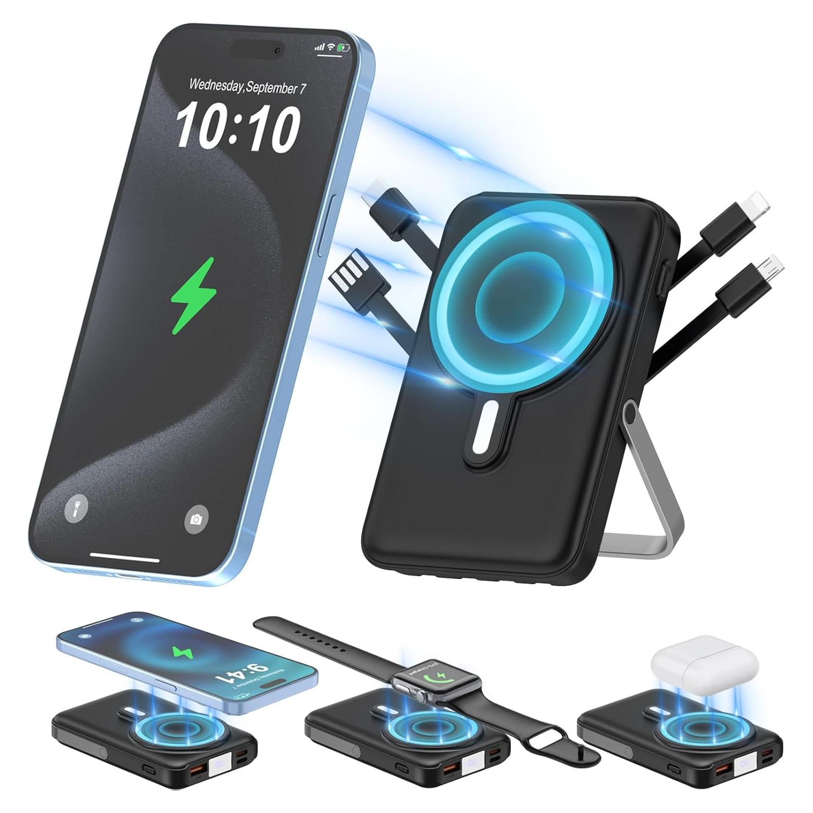 Cargador Portátil Inalámbrico 10000mAh JYTIGV Mag-Safe 22.5W