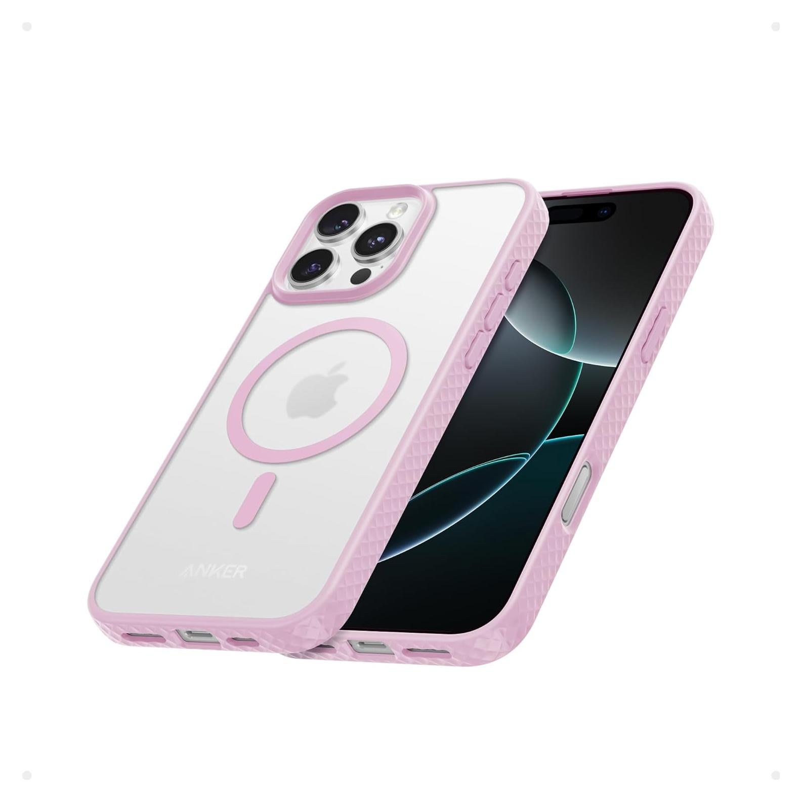 Funda Magnética Anker MagGo Rosa para iPhone 16 Pro Max