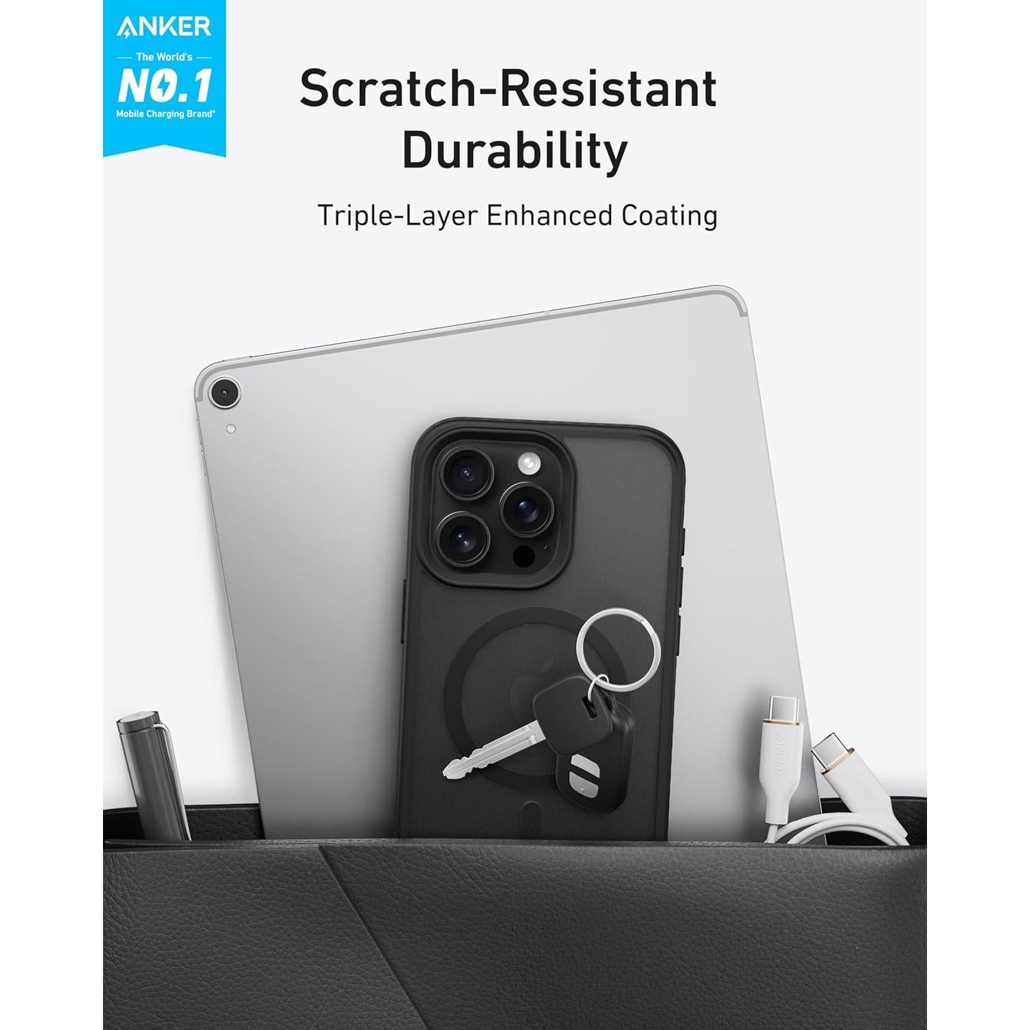 Funda Magnética Anker MagGo Rosa para iPhone 16 Pro Max