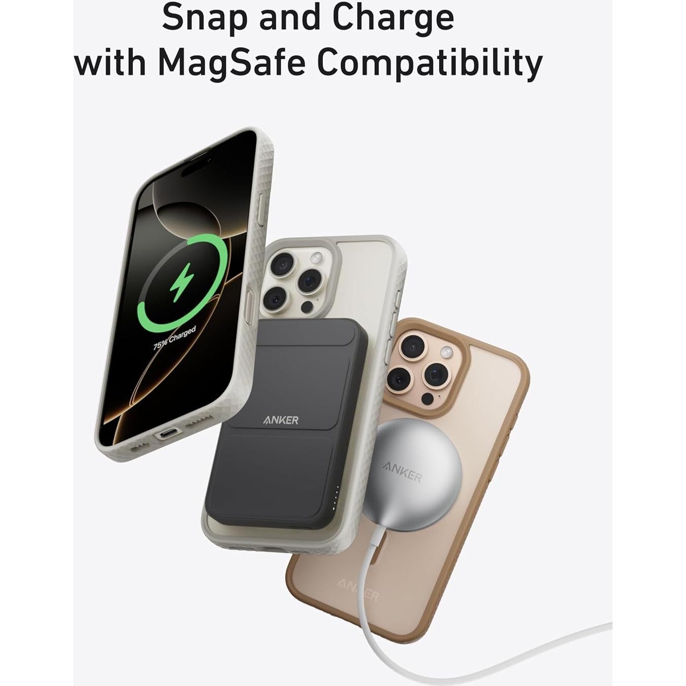 Funda Magnética Anker MagGo Rosa para iPhone 16 Pro Max