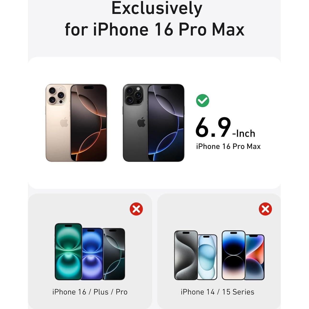 Funda Magnética Anker MagGo Rosa para iPhone 16 Pro Max