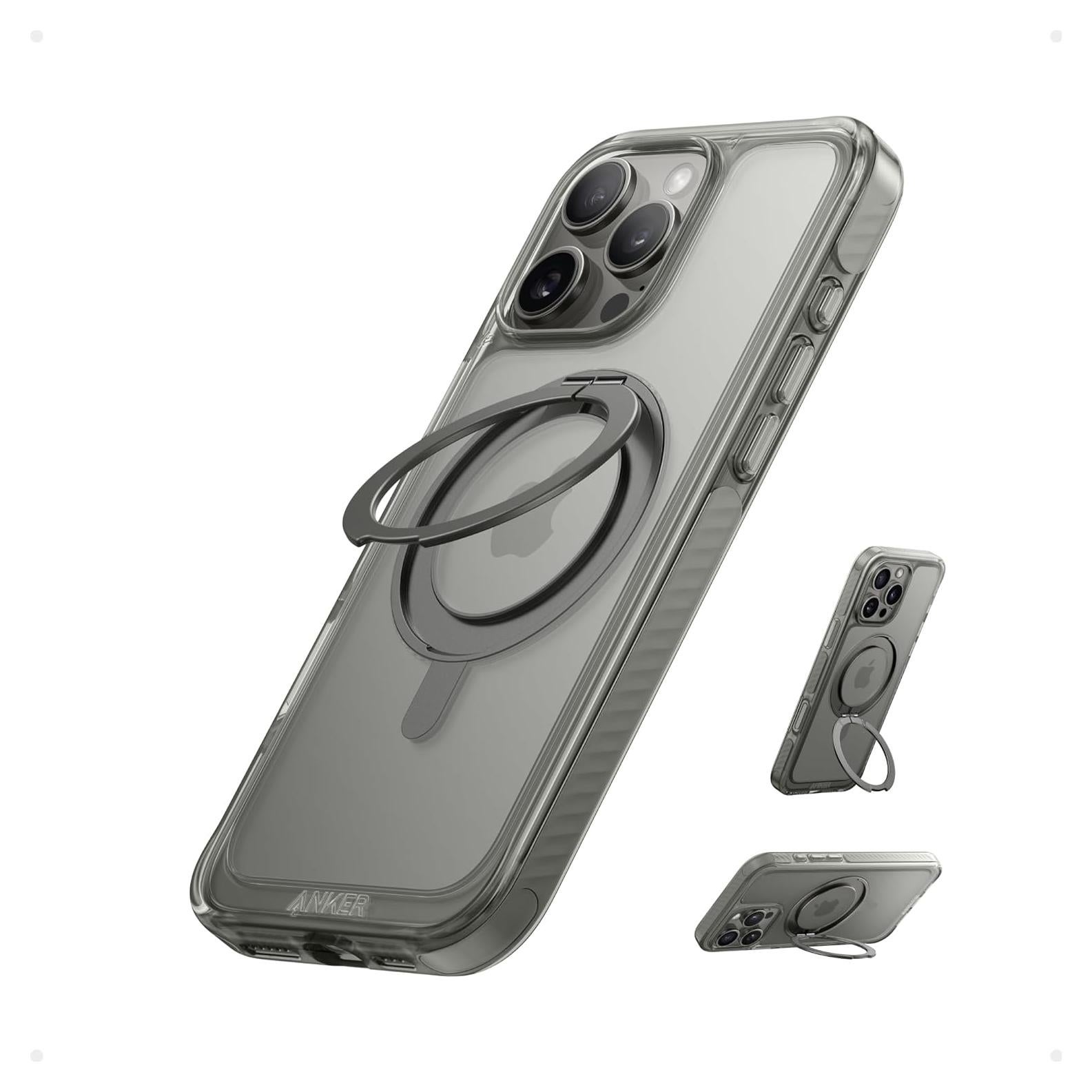 Funda Magnética Anker MagGo para iPhone 16 Pro, Titanio Claro