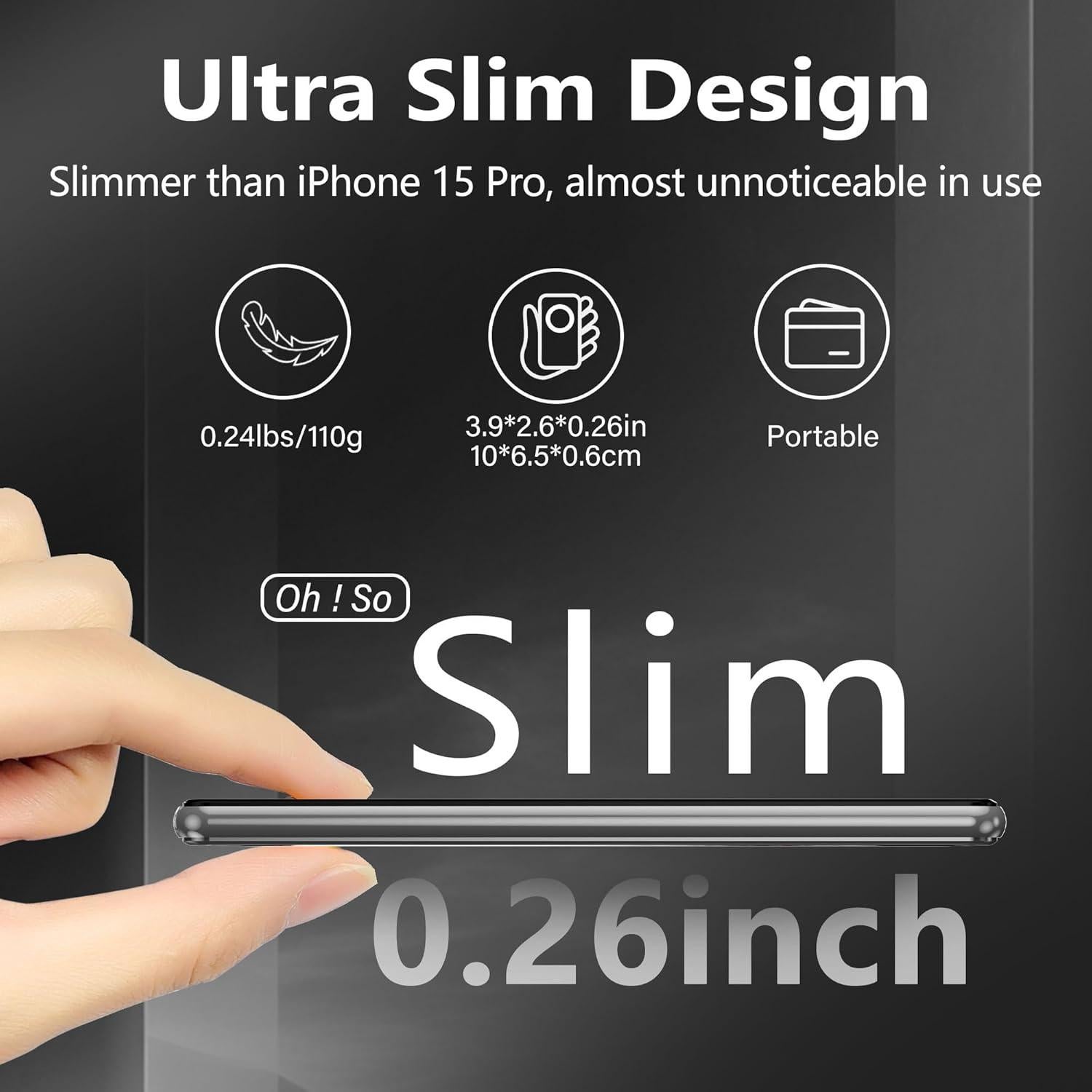 Cargador Portátil Inalámbrico LUCKYDUO 5000mAh Magnético