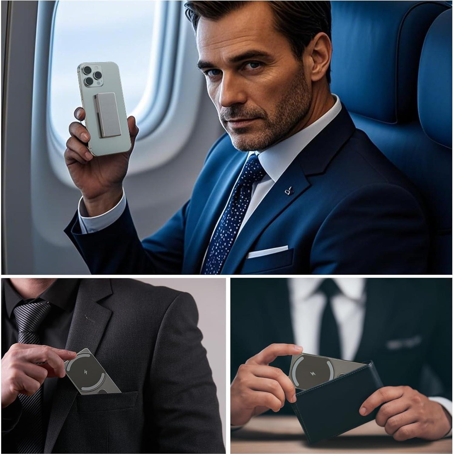 Banco de Poder Magnético 5000mAh Shenzhenshi Negro