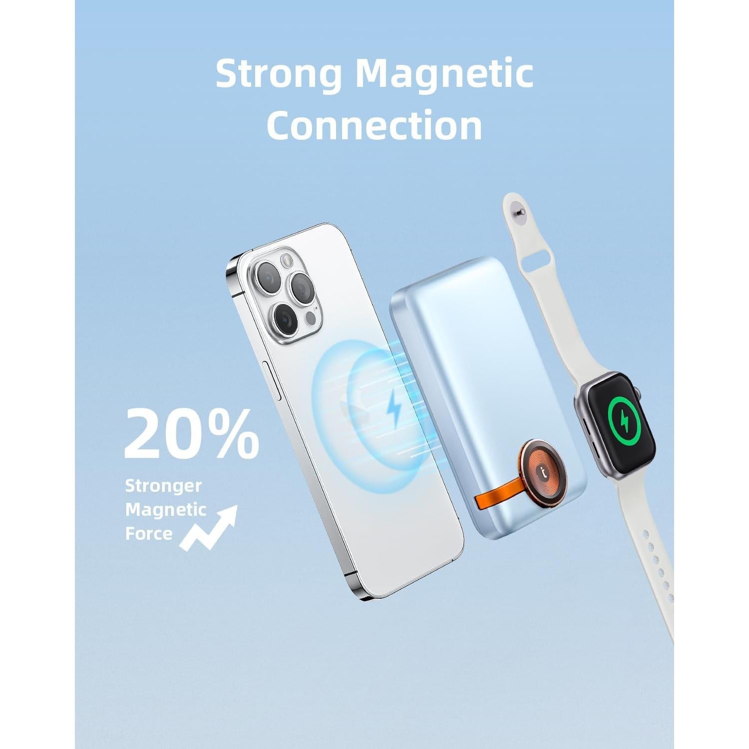 Cargador Portátil Magnético 10000mAh Innostyle Carga Rápida