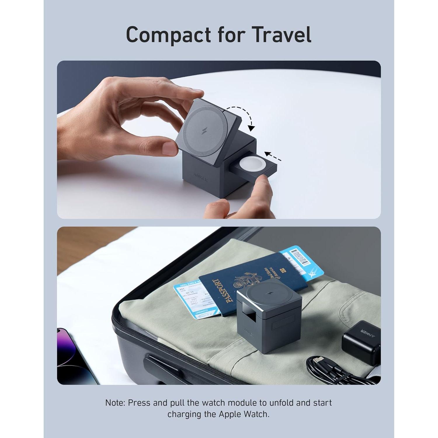 Power Bank Anker MagGo 10,000mAh Carga Rápida Qi2 15W