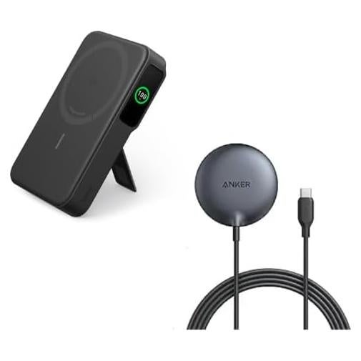 Cargador Inalámbrico Magnético Anker MagGo 15W con Pantalla