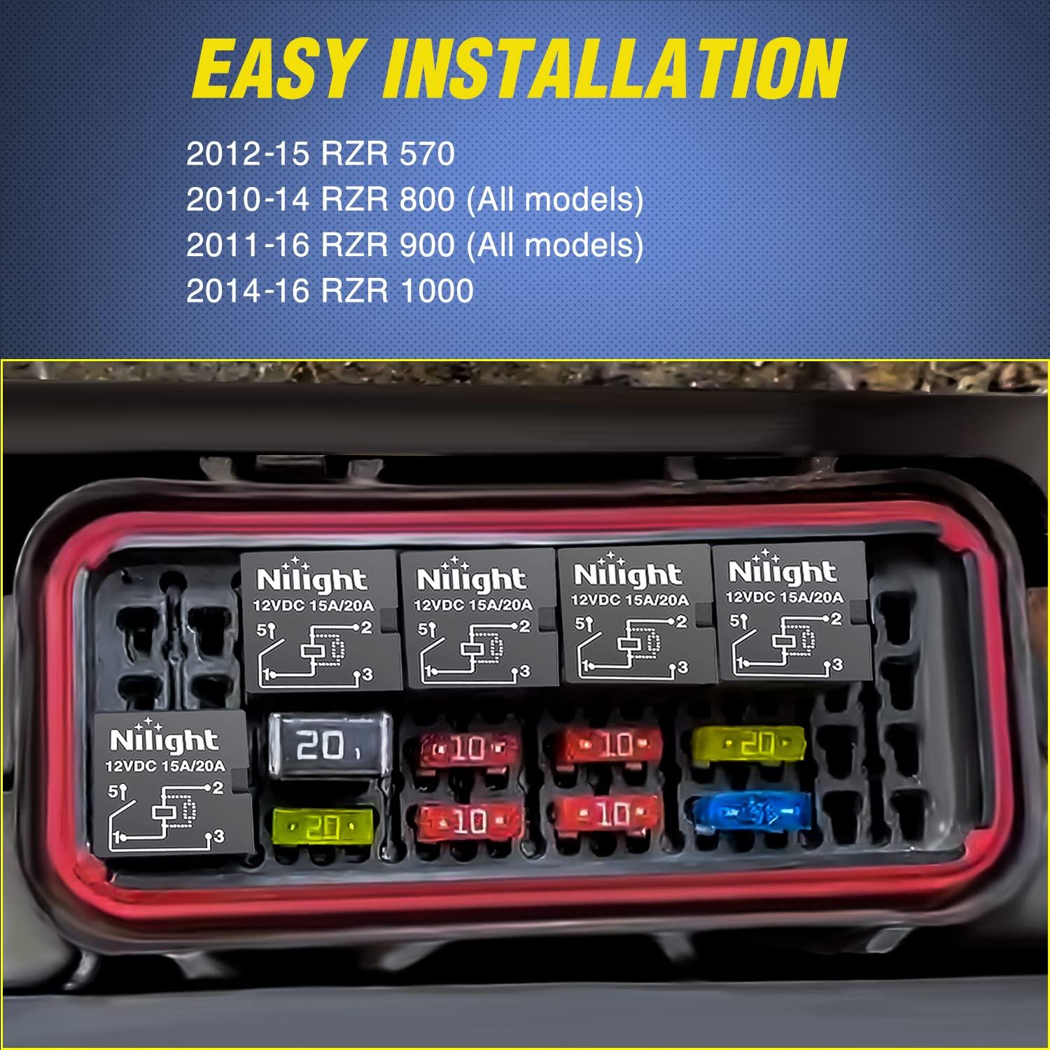 Relé Automotriz Nilight 4Pin SPNO 20A Sellado - 5PCS