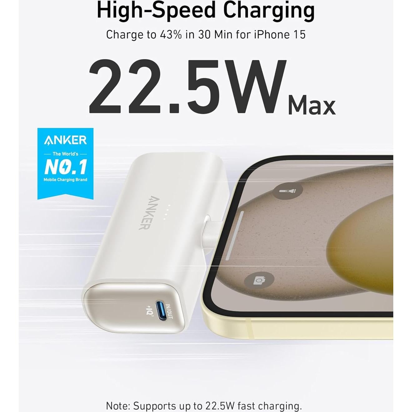 Batería Externa Anker MagGo 10,000mAh para Apple Watch