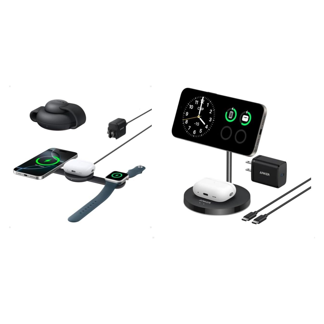 Cargador Inalámbrico 3-en-1 Anker MagSafe UFO 15W para iPhone