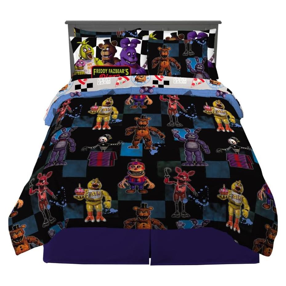Juego de Cama Five Nights at Freddy's Franco 7 Piezas Queen