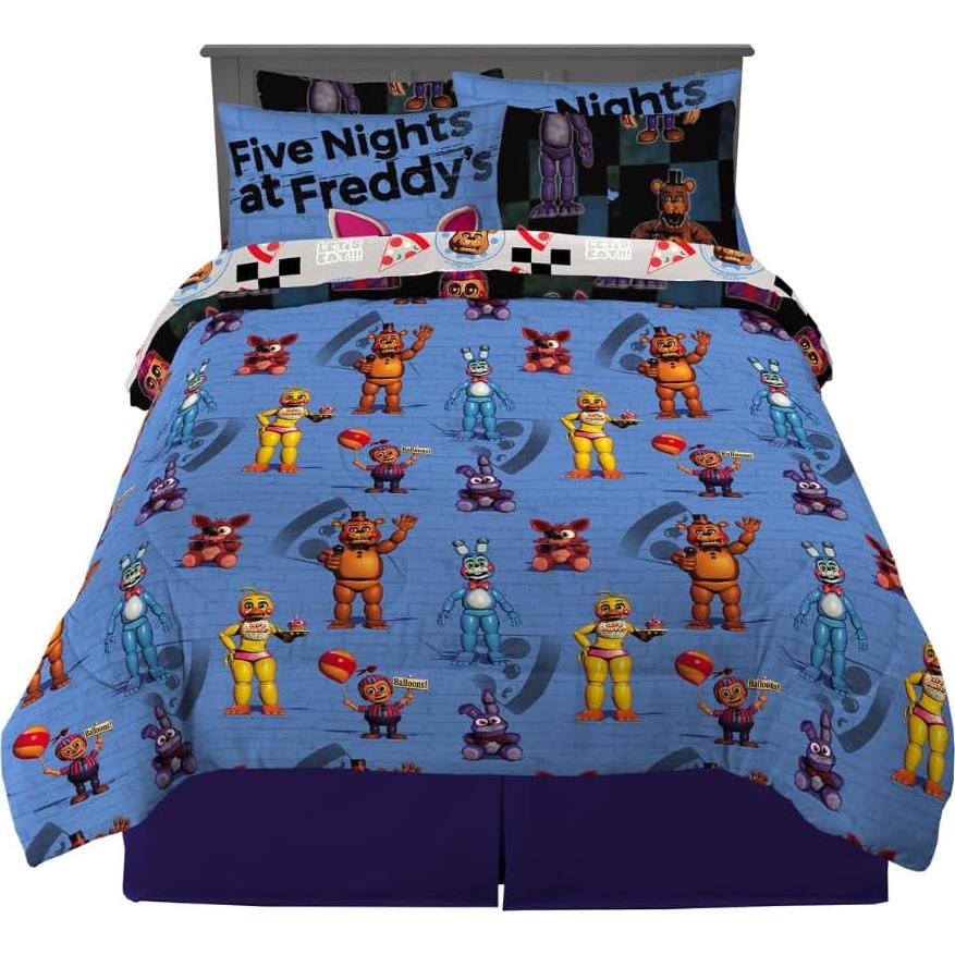 Juego de Cama Five Nights at Freddy's Franco 7 Piezas Queen