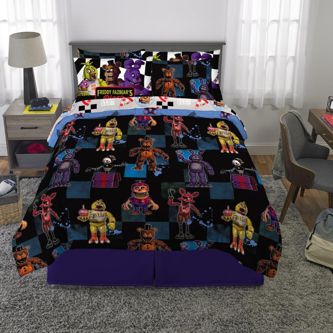 Juego de Cama Five Nights at Freddy's Franco 7 Piezas Queen