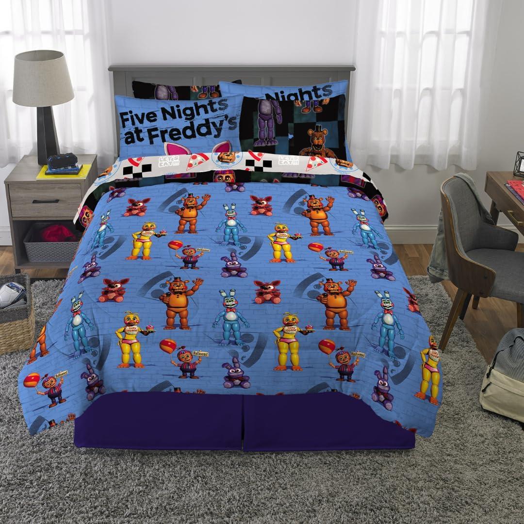 Juego de Cama Five Nights at Freddy's Franco 7 Piezas Queen