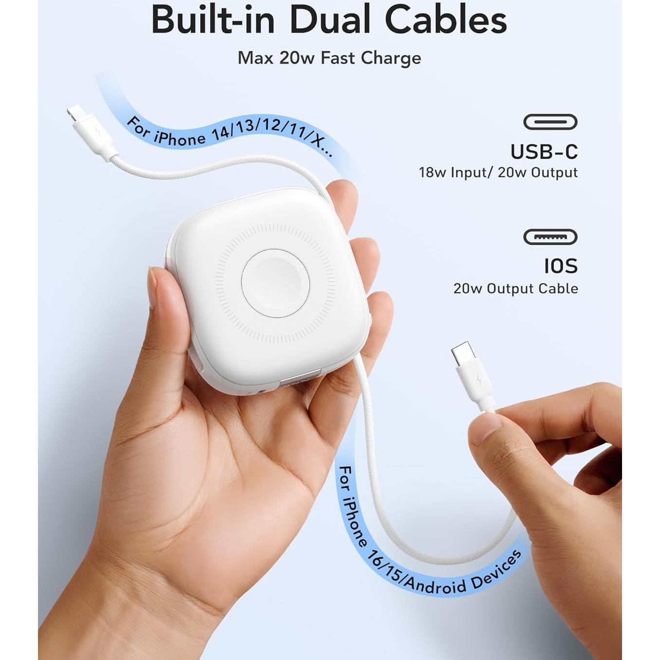 Cargador Portátil Magnético Charmast 10000mAh 20W Carga Rápida