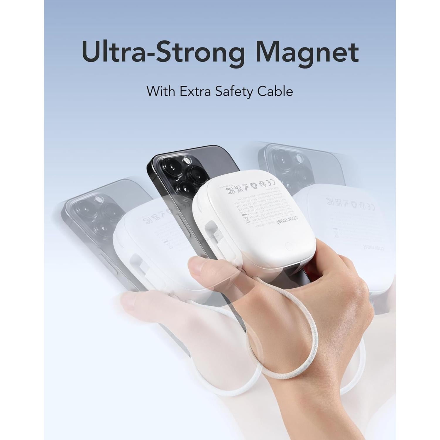 Cargador Portátil Magnético Charmast 10000mAh 20W Carga Rápida