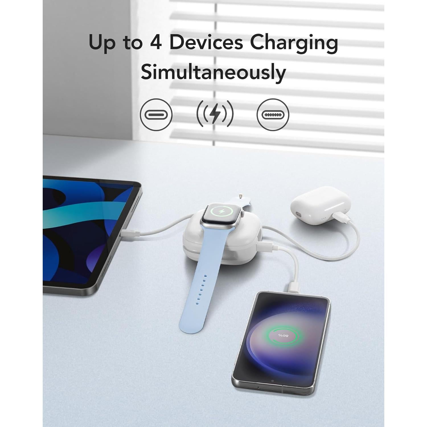 Cargador Portátil Magnético Charmast 10000mAh 20W Carga Rápida