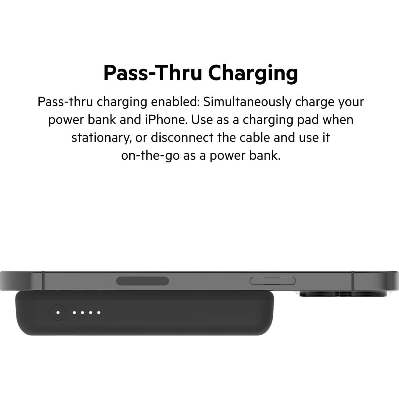 Cargador Portátil Belkin MagSafe 5000 mAh Inalámbrico Negro