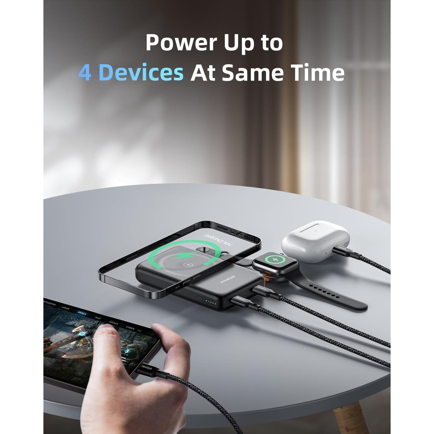 Banco de Poder Magnético 10000mAh para iPhone y Apple Watch