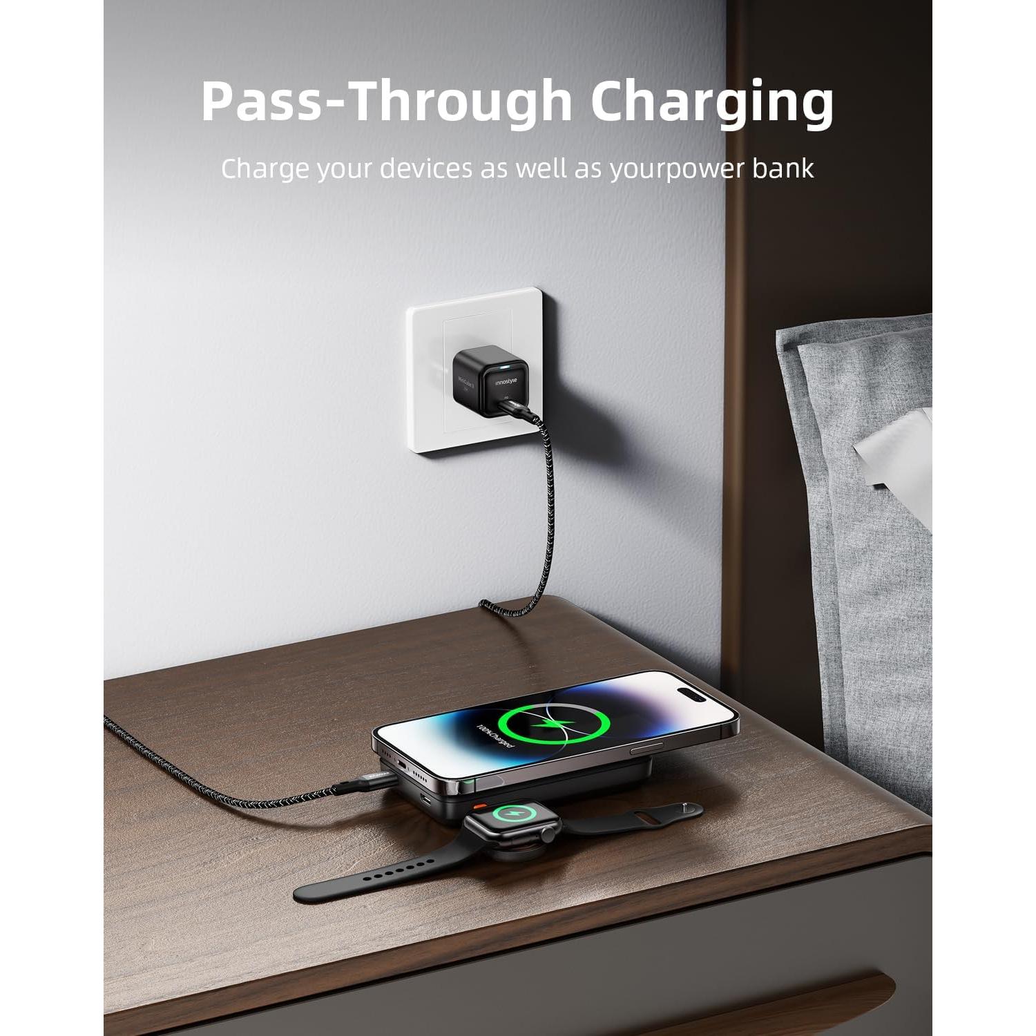 Banco de Poder Magnético 10000mAh para iPhone y Apple Watch