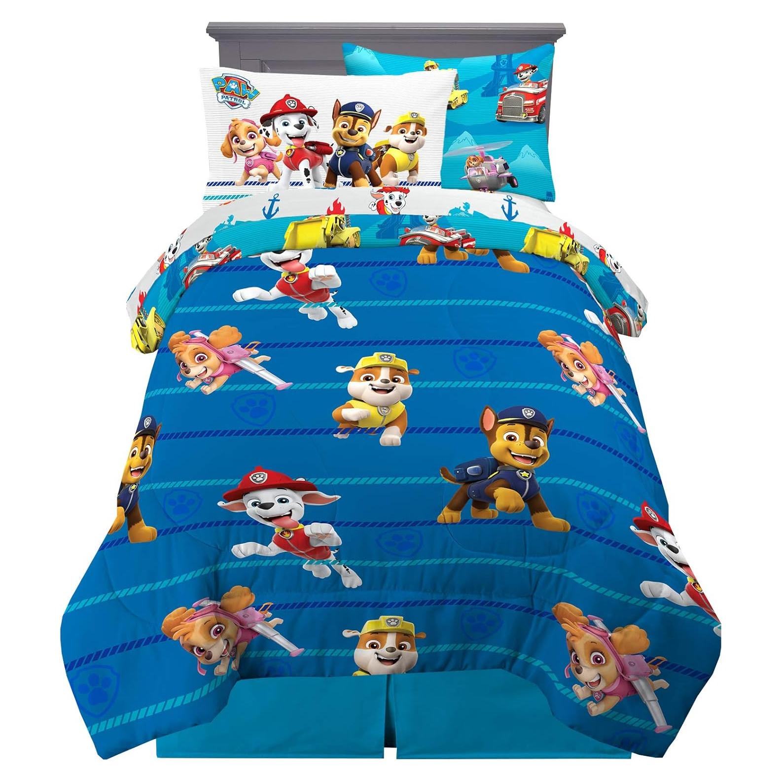 Conjunto de Ropa de Cama Paw Patrol Franco 5 Piezas Individual