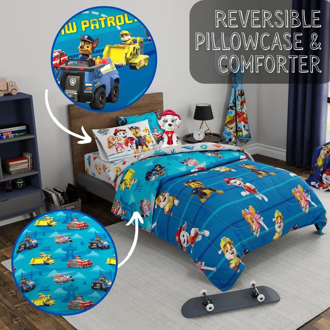 Conjunto de Ropa de Cama Paw Patrol Franco 5 Piezas Individual