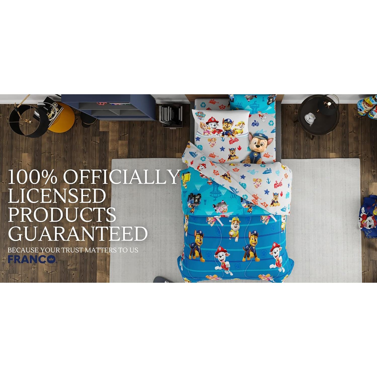 Conjunto de Ropa de Cama Paw Patrol Franco 5 Piezas Individual