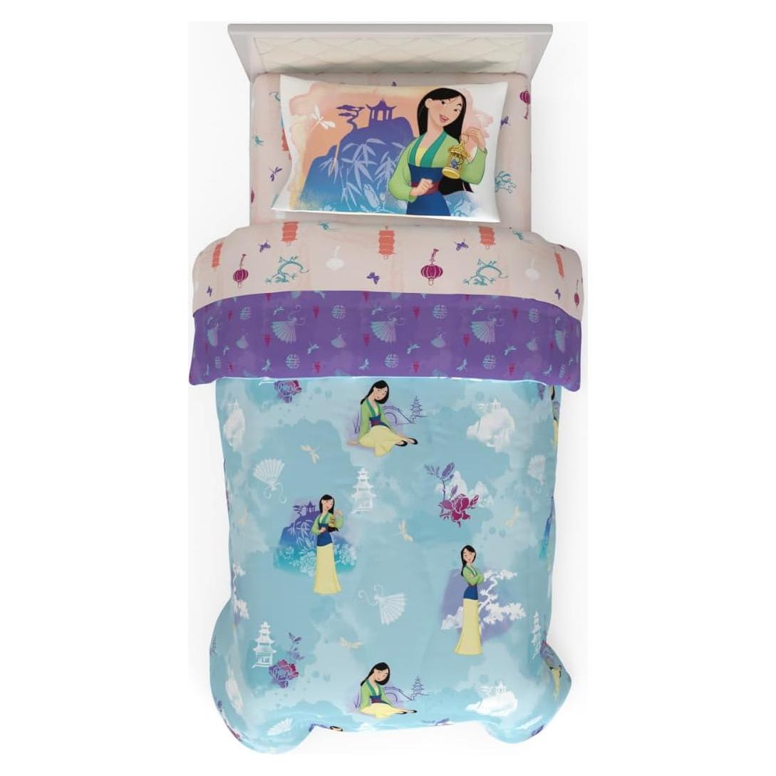 Juego de Ropa de Cama Mulan Franco 4 Piezas Microfibra