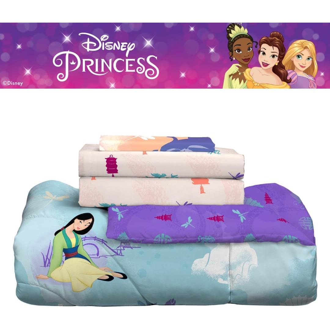 Juego de Ropa de Cama Mulan Franco 4 Piezas Microfibra