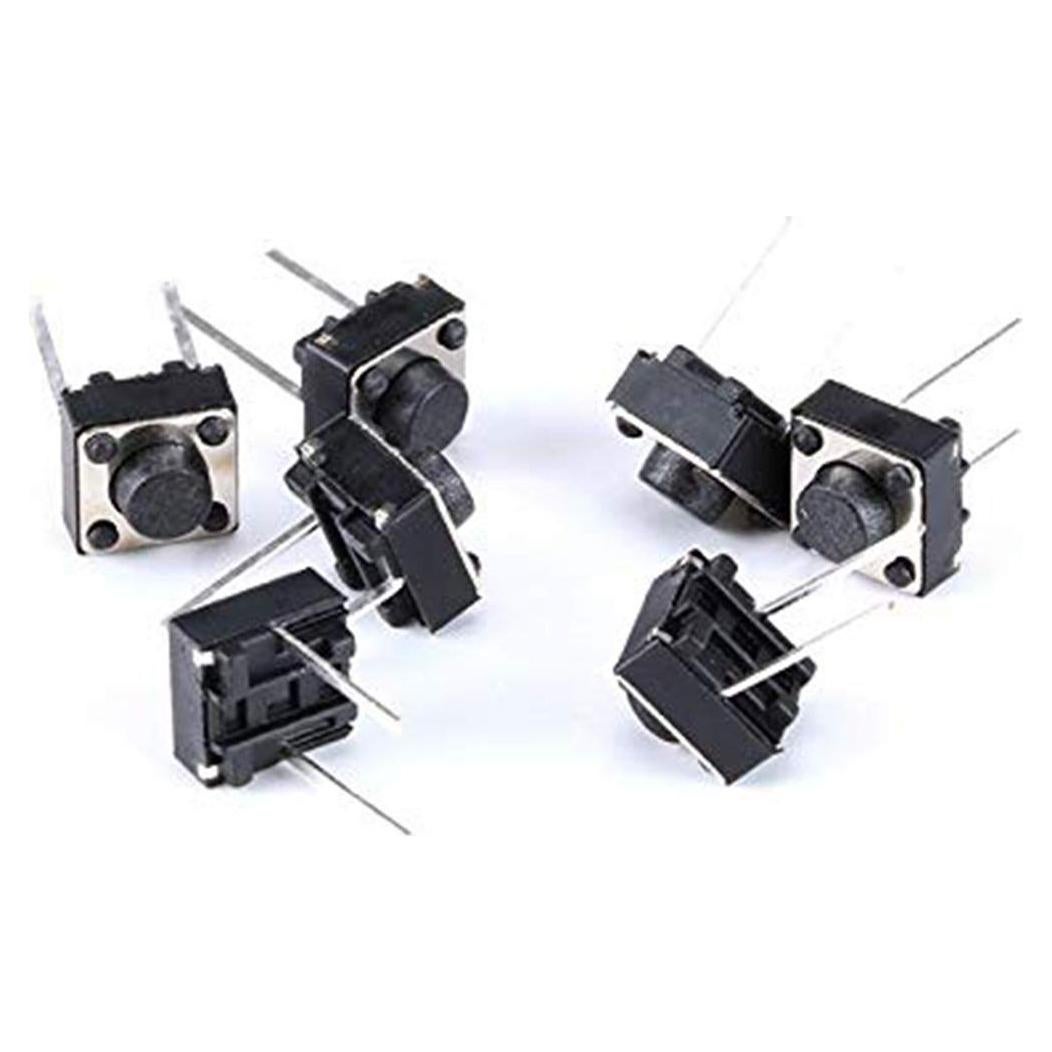 Interruptor Táctil 2 Pines DIP DAOKI 6x6x5mm 100 Pcs