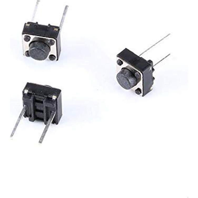 Interruptor Táctil 2 Pines DIP DAOKI 6x6x5mm 100 Pcs