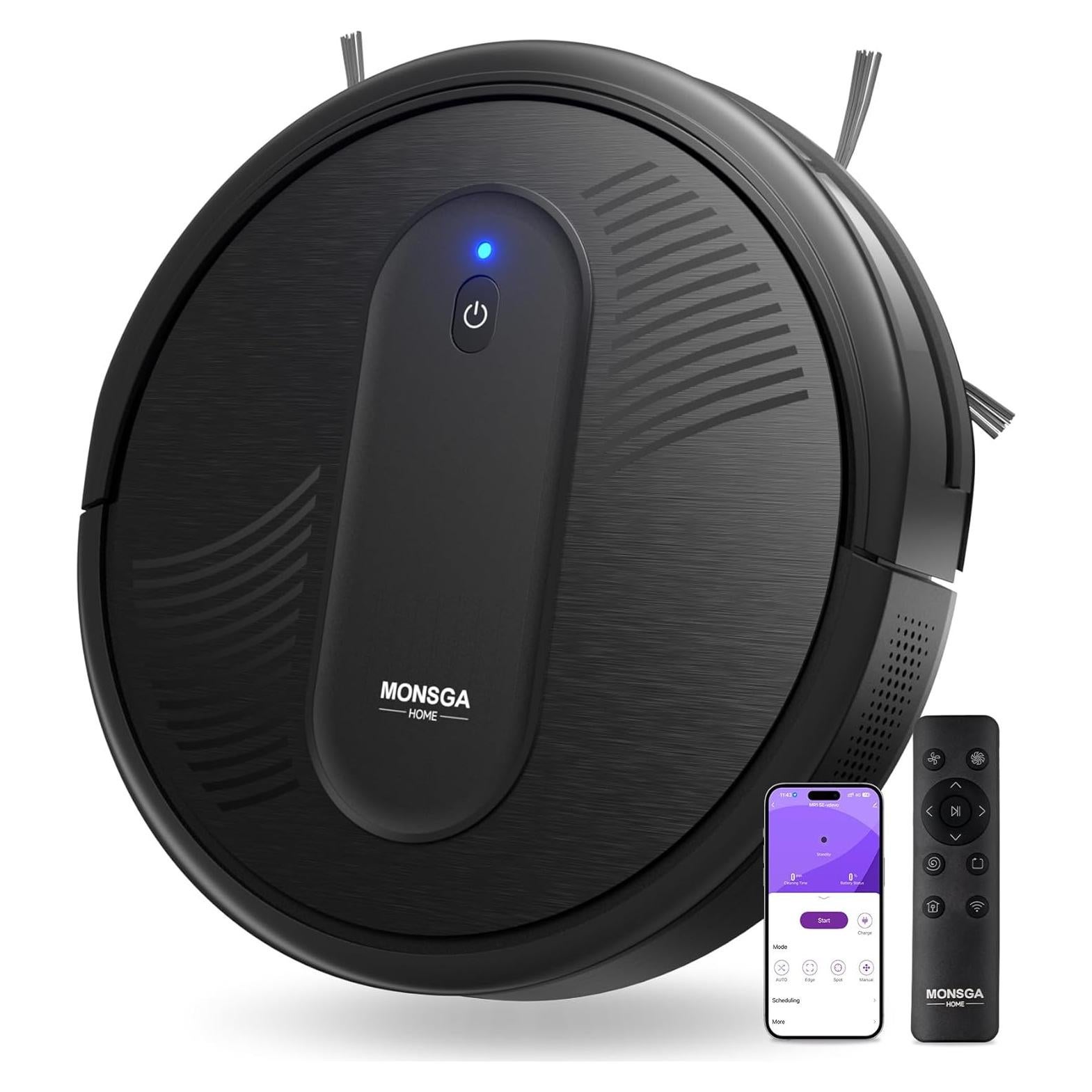 Aspiradora Robot MONSGA MR1 SE 3000Pa Control Remoto 140min