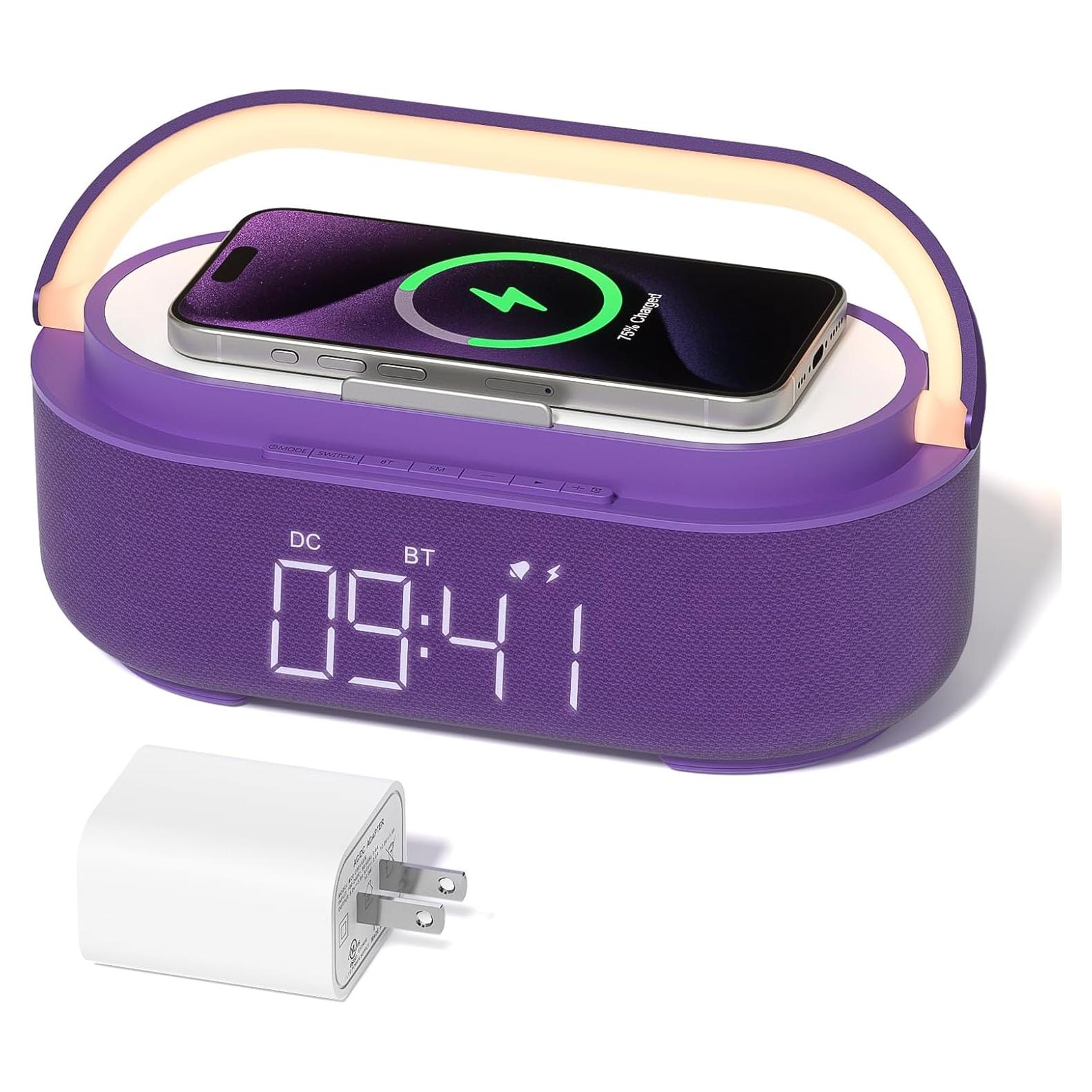 Altavoz Bluetooth Reloj Despertador COLSUR S29 6-en-1 Carga Inalámbrica