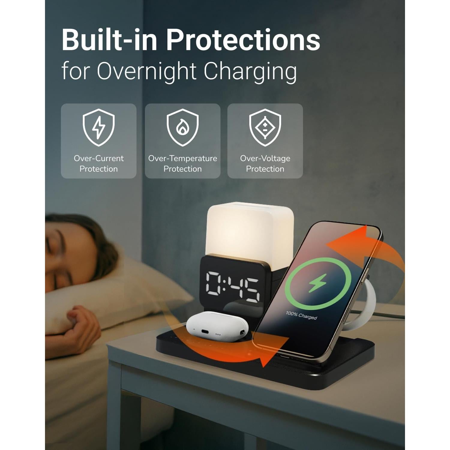 Estación de Carga Inalámbrica M.A.D LAB para Apple y Android