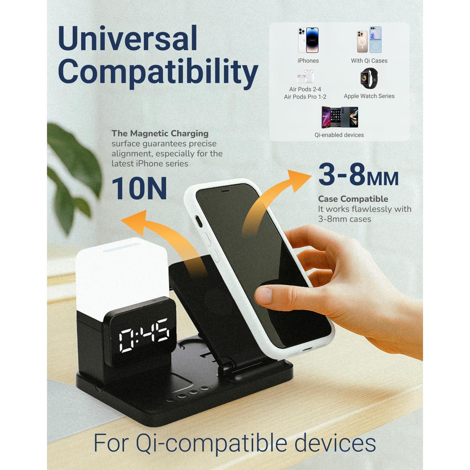 Estación de Carga Inalámbrica M.A.D LAB para Apple y Android