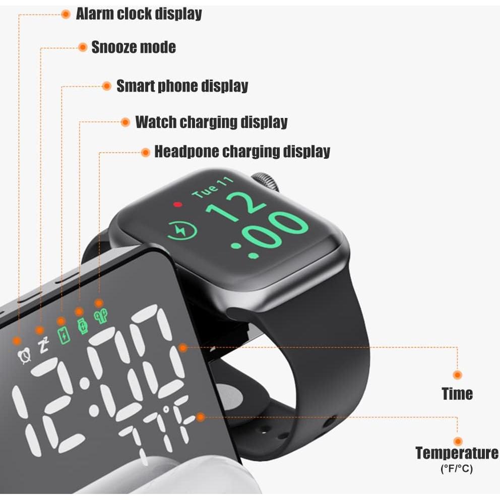 Estación de Carga Inalámbrica 4-en-1 NORMIA RITA para Apple