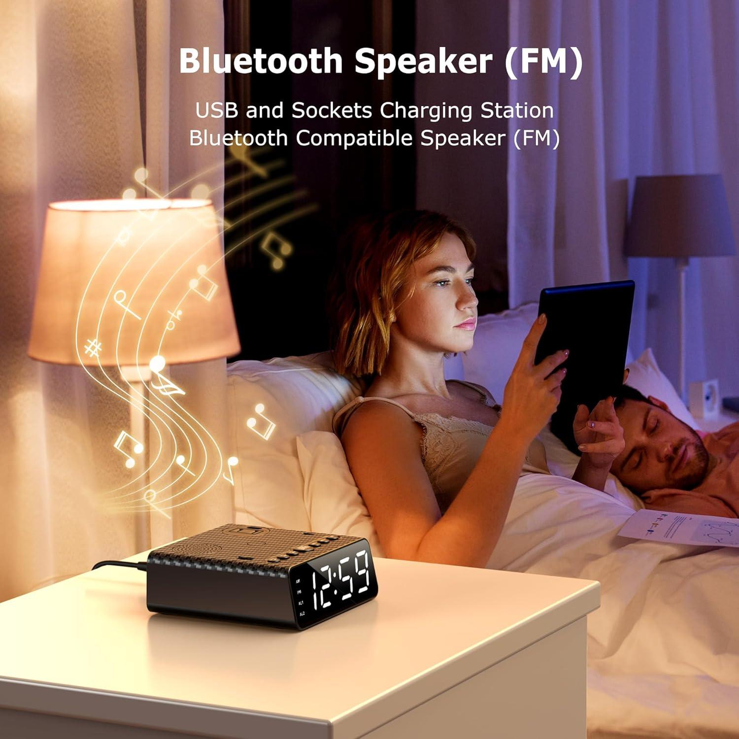 Reloj Despertador Multifuncional Yostyle con USB y Radio FM