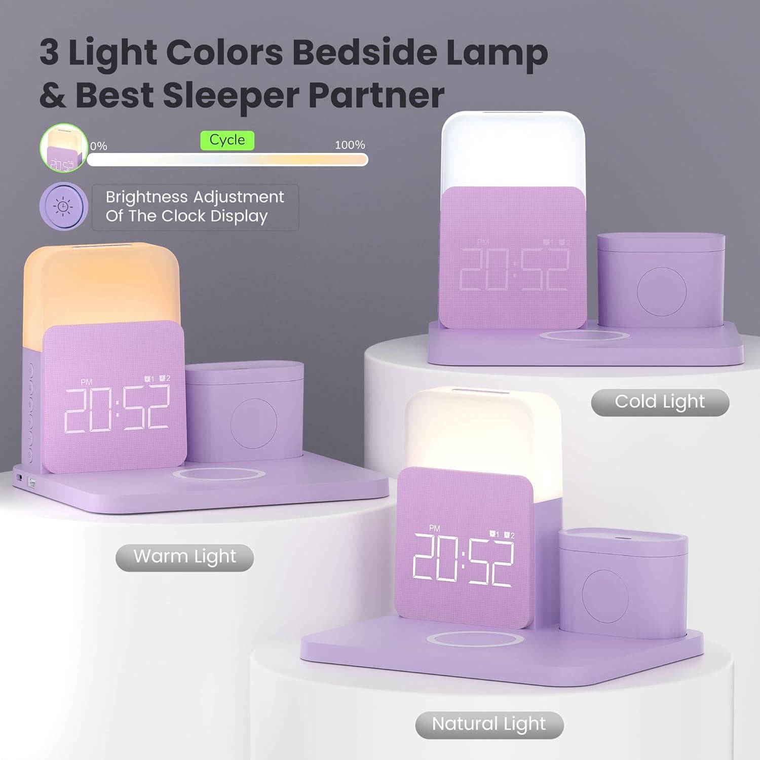 Estación de Carga Inalámbrica COLSUR S32 7 en 1 para iPhone y Apple Watch