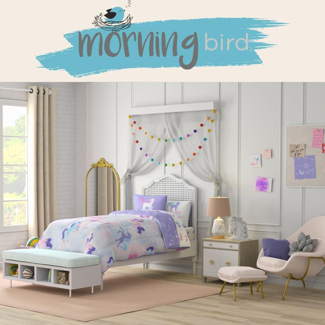 Juego de Cama Franco 5 Piezas Individual Unicornios