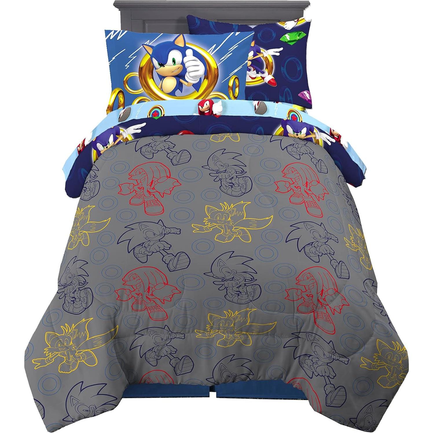 Juego de Ropa de Cama Twin 5 Piezas Sonic Franco