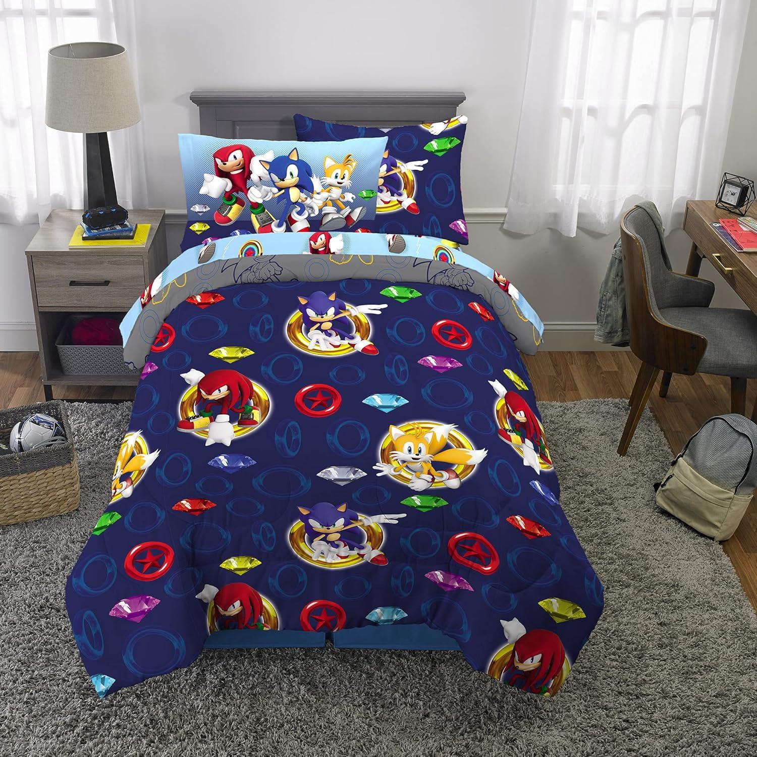 Juego de Ropa de Cama Twin 5 Piezas Sonic Franco