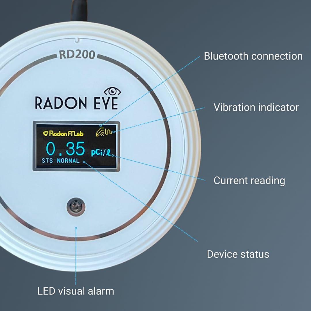 Detector de Radón Ecosense RD200 - Monitoreo Interior Preciso
