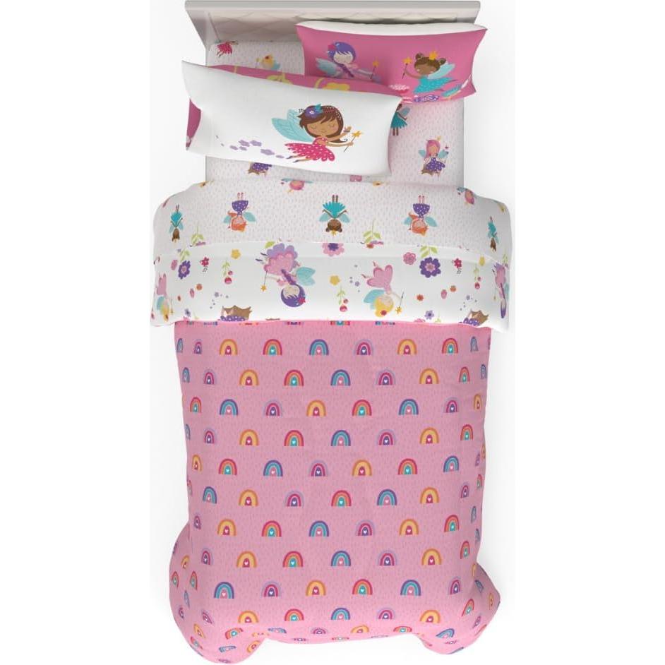 Juego de Cama Franco Hadas Encantadas 5 Piezas Individual